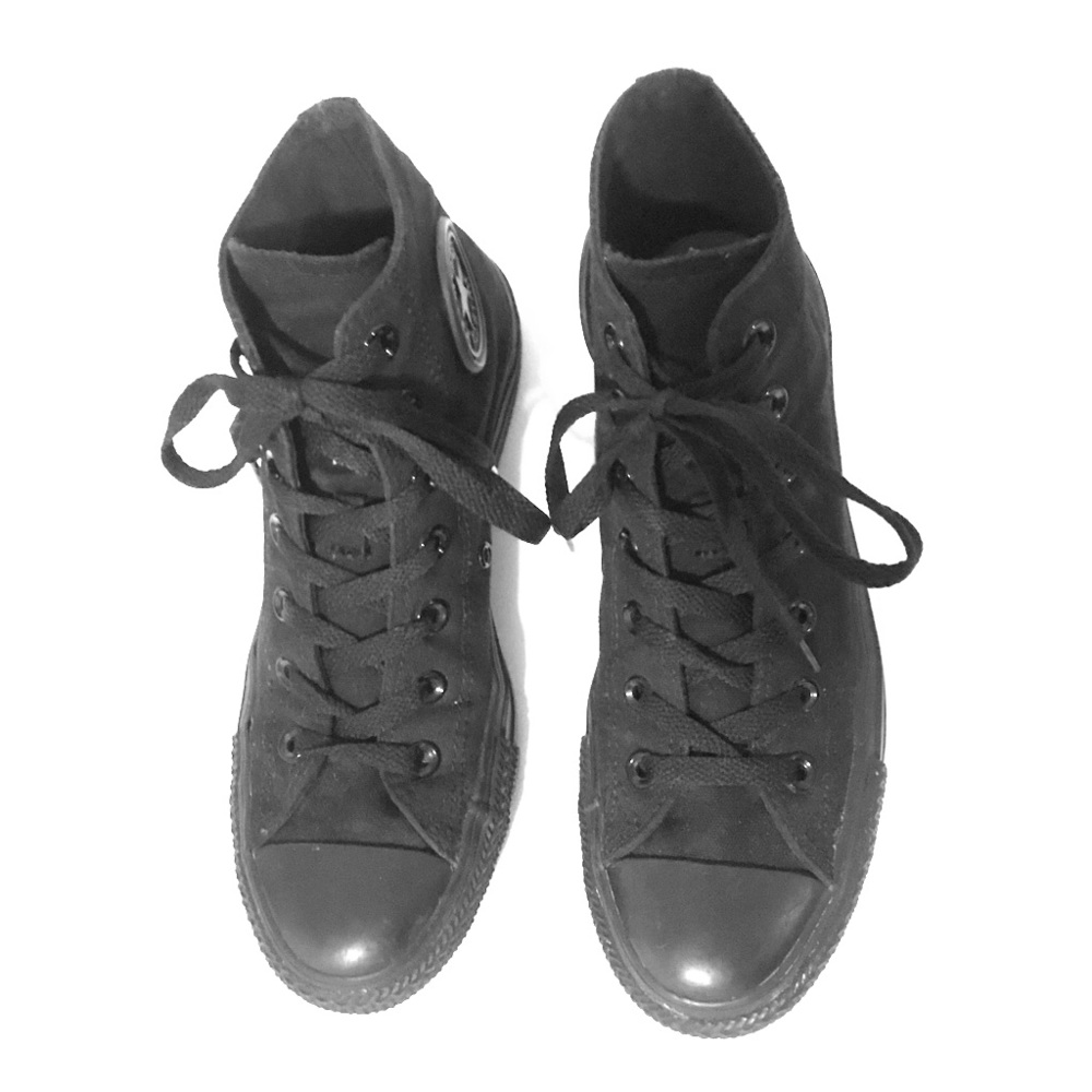 All Black Converse